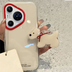Huawei Pura80 Pro+ 携帯電話ケース シリコン製 耐衝撃 Pura80 全面保護携帯電話ケース リボン付き ウエストハイランド