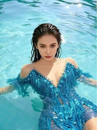 Design-Inspired Peacock Blue Sparkling Tassel Rhinestone Cape Short Dress for Stage Performance, Runway Show, Photo Shoot, Dance Party, Annual Meeting, and Formal Dress Design-Inspired Peacock Blue Sparkling Tassel Rhinestone Cape Short Dress for Stage Performance, Runway Show, Photo Shoot, Dance Party, Annual Meeting, and Formal Dress