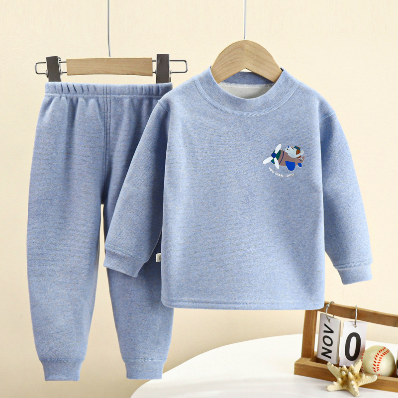 子供用ベルベット保温服セット子供用パジャマ|undefined