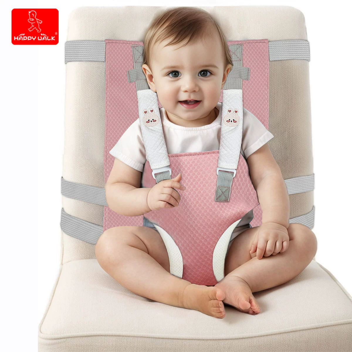 Детское сидячее сиденье для обучения детское обеденное кресло сумка фиксированный ремешок складной портативный простой пояс для еды и еды