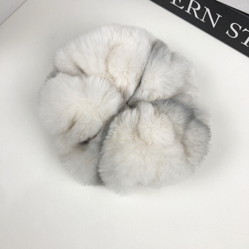 인조 토끼털 (특대형) 회색