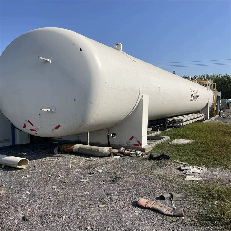 Автомобильная заправочная станция LNG 60 кубических кубических низкотемпературных резервуаров для хранения жидкости ACD с одним насосом с двойной дозировкой