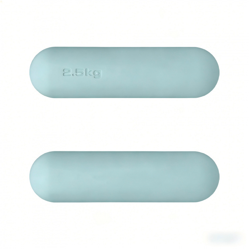 Dumbbell redondo de silicona fijo equipo de fitness yoga pilates entrenamiento de fuerza dumbbell redondo de silicona