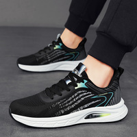 Spring/Summer Men's Shoe Trend 2024 New Breathable Sports Flyknit Mesh Shoes Student Dad Casual Fashion Shoes Men's Style