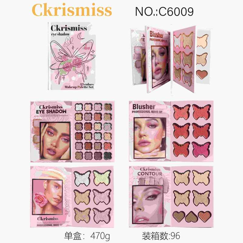 Foreign Trade Four-Layer Portable Eye Shadow Palette Cosmetics Makeup Book Pearlescent Matte Highlighter Eye Shadow Set