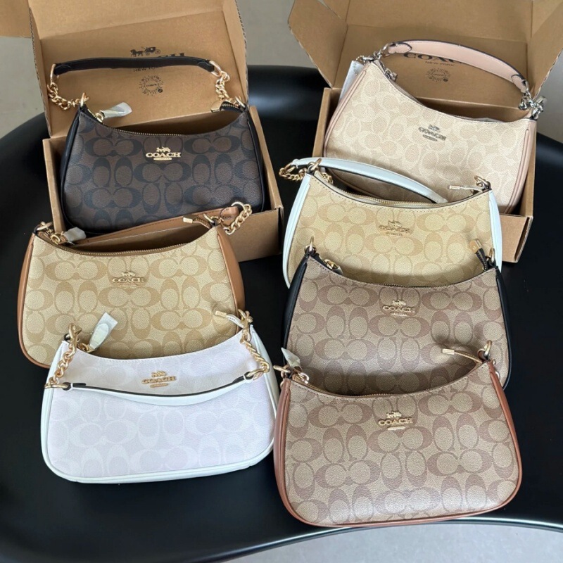 New Cross-Border Coach Women's Bag Teri Classic Presbyopic Armpit Bag Fashionable Shoulder Satchel Crossbody Mahjong Bag