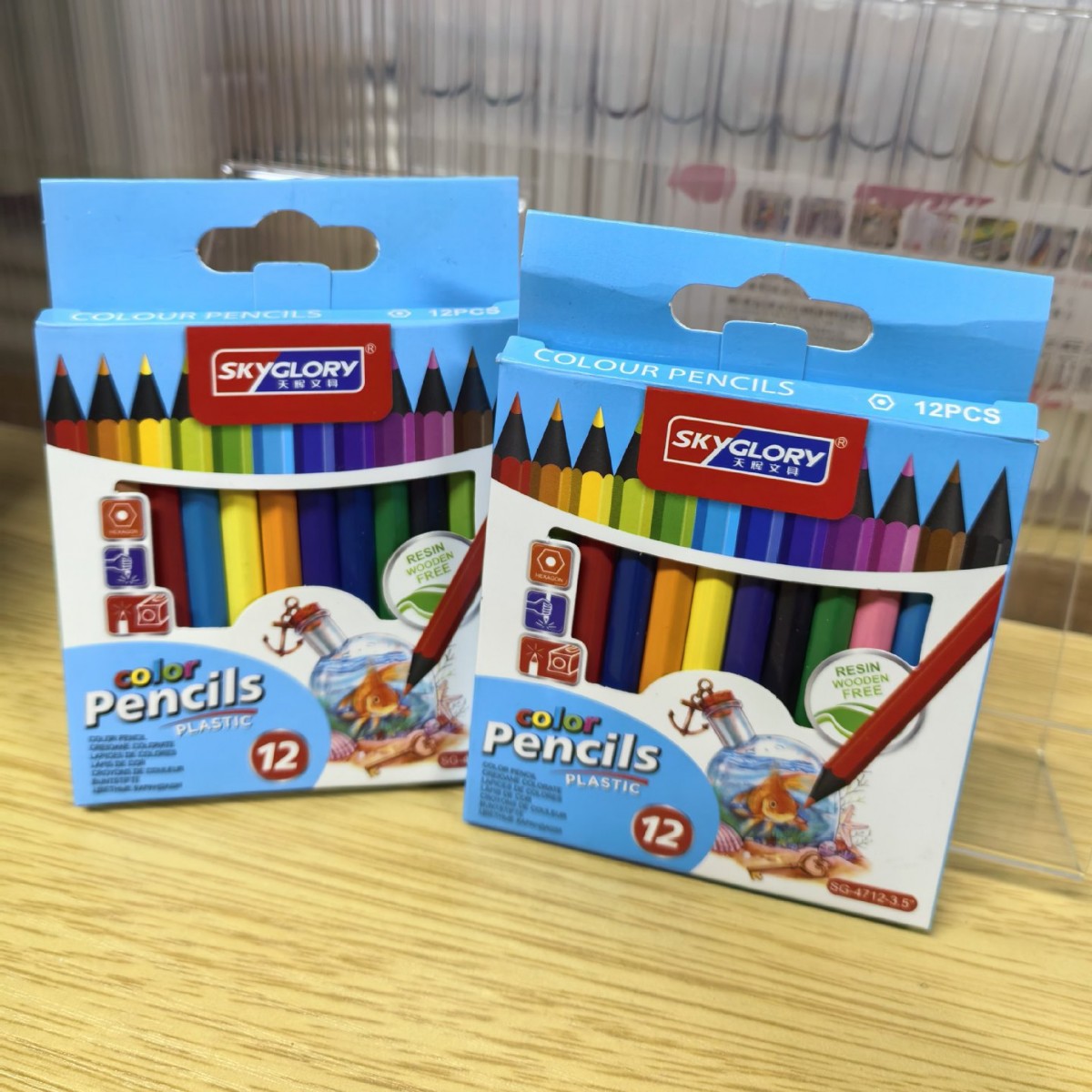 Juego de lápices de colores plásticos al por mayor, lápices de arte a base de aceite para estudiantes y niños