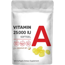 维生素A500粒含椰子油的软胶囊Vitamin A softgels源头厂支持跨境