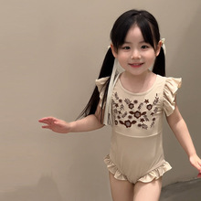2025�¿�Ůͯ��������Ӿ��Ӿװ�ɰ���СͯŮ����Ҷ�ߴ��廨��Ӿ��