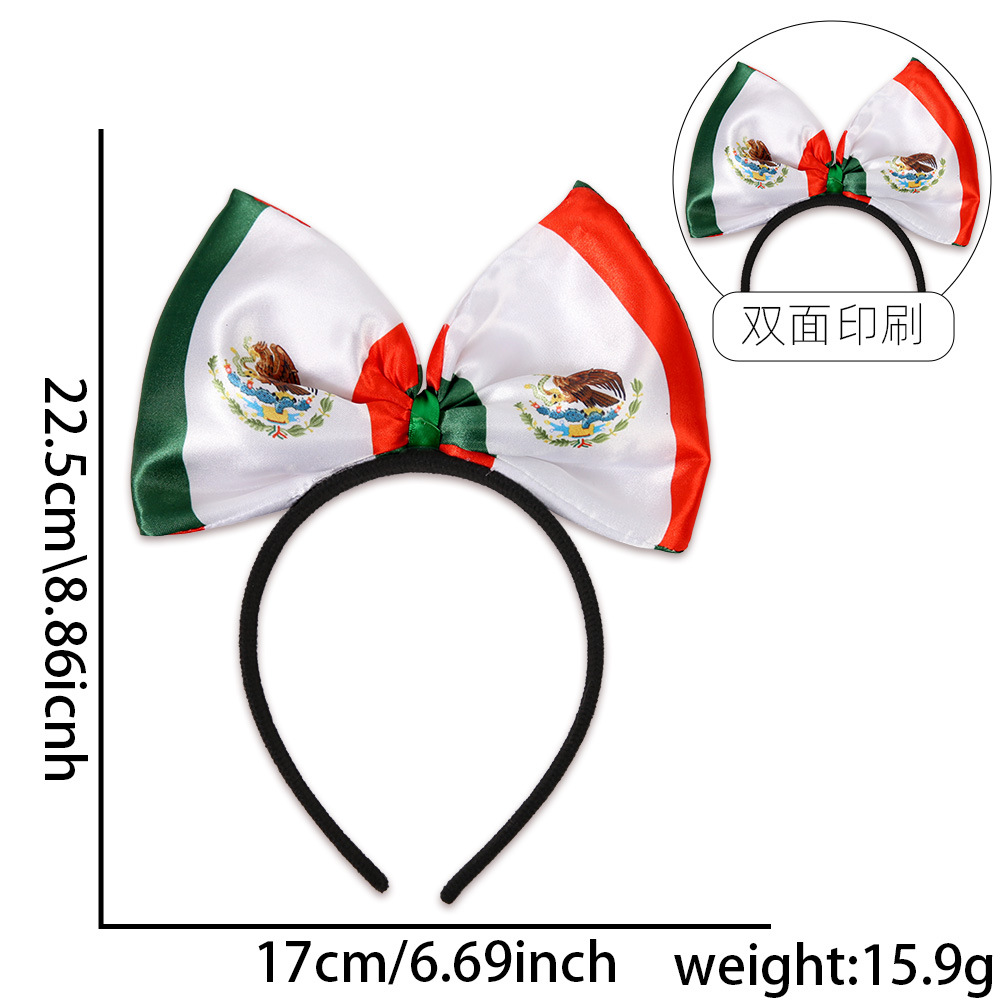 2026 Estados Unidos, Canadá, México, fanáticos de la Copa del Mundo, bandera nacional, arco, arco de cabeza, porristas, refuerzo, abrazadera de cabeza, toque de cabeza