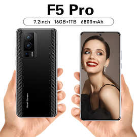 新款跨境手机F5Pro7.2inch大屏2+16G内存5G外贸智能手机支持代发