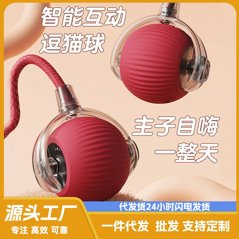 Игрушка для кошек от производителя: автоматический электрический мячик для кошек, развлекает от скуки, перезаряжаемый, подходит как для кошек, так и для собак.