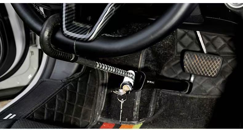 Car Steering Wheel Lock, Anti-Theft Lock, Thickened Anti-Pry Brake and Clutch Lock, Cross-Border Small Car Lock