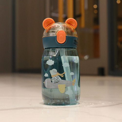 Charming and Cute Straw Cup, Durable for Summer Use, Baby, Primary School Student, Kindergarten Plastic Cup,  New Arrival