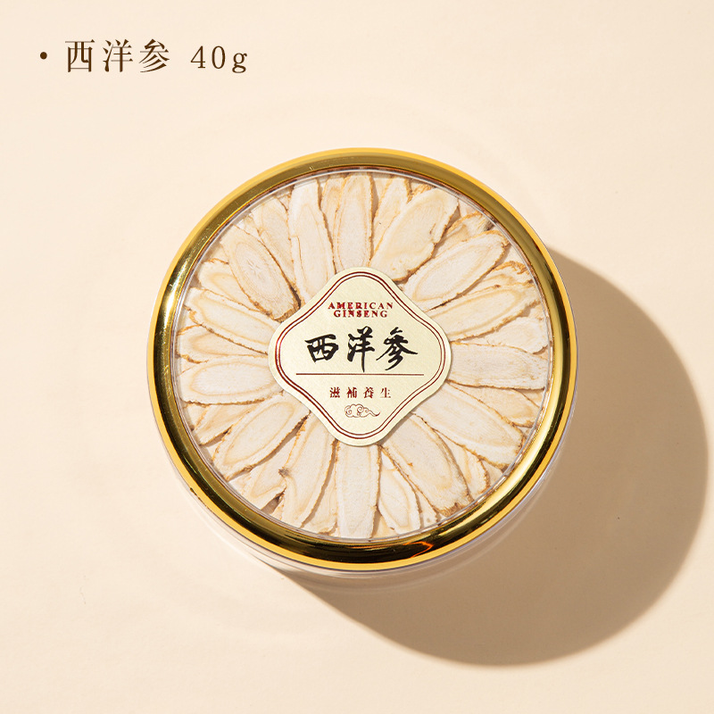 American Ginseng Gift Box 40g Dried Root Slices for Soup and Decoction Traditional Herbal Gift overview