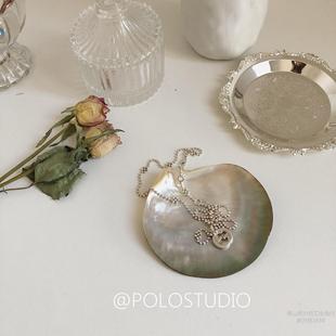 Ins Natural Black Butterfly Shells Pat Polished Sea Shells Pearl Jewelry Jewelry Pat Plate Photo Props Jewelry Plate