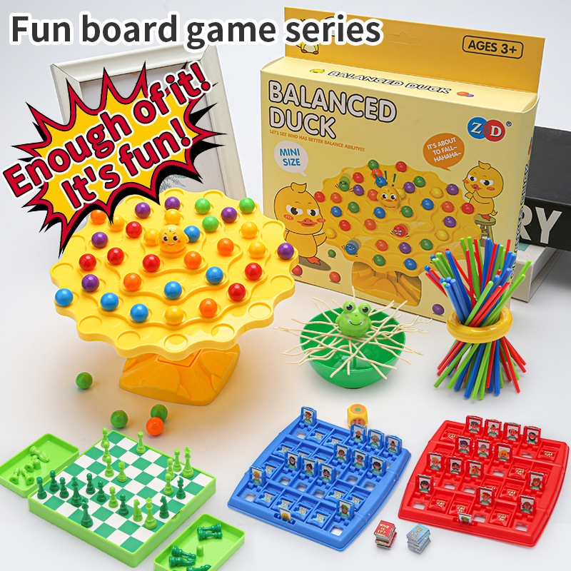 Cross-border tabletop game toy checkers beads balance tree pirate eggs variety of children's early education educational toys
