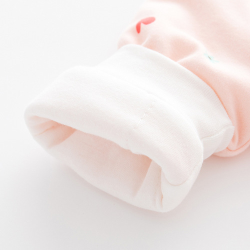 Newborn baby clothes, pure cotton, thickened quilted jumpsuit, baby autumn and winter clothing suit, thin cotton jacket and cotton coat new style