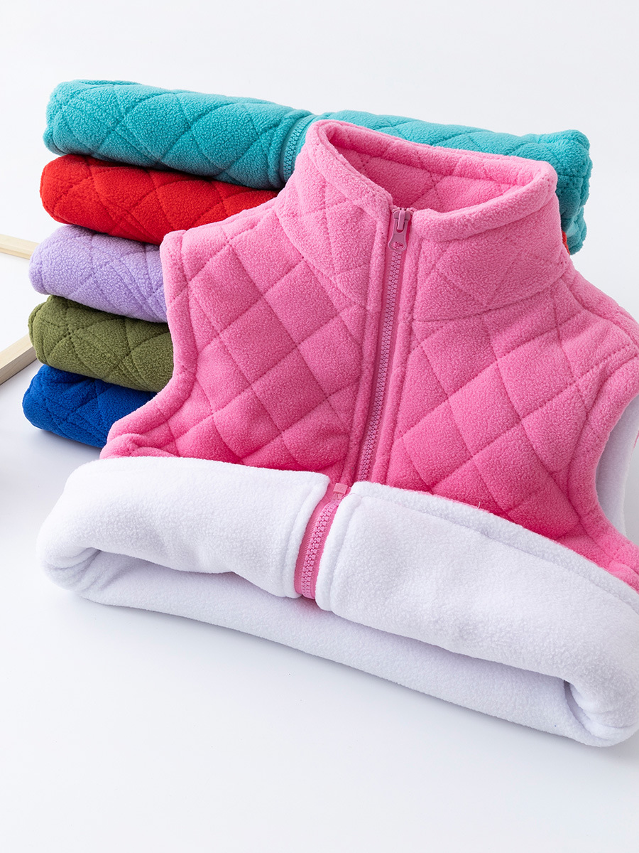 Clearance Sale: Children's Vests for Boys and Girls, Autumn and Winter Outerwear, Thickened Fleece-Lined Cotton-Padded Children's Vests