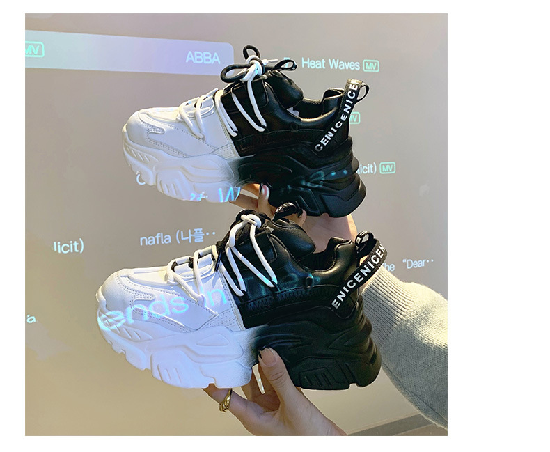 Vrouwen Chunky Sneakers Dikke Bodem Platform Vulcaniseer Schoenen Mode Ademend Casual Running Schoen Voor Vrouw Vrouwelijke