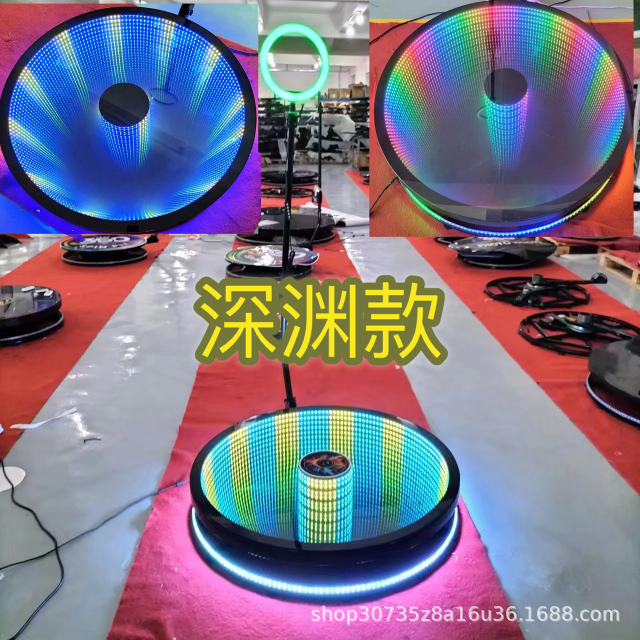 实力工厂360 photo booth亚克力材质360照相亭免费设计logo