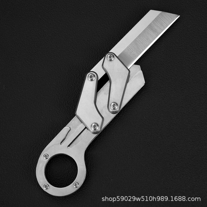 户外机械折叠刀具便捷折叠刀高硬度多功能推动形式水果快递小刀