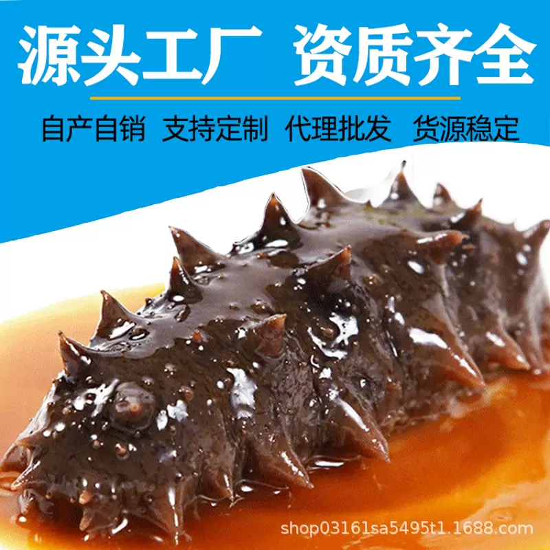 即食海参厂家批发现货加工海参辽刺参鲜食海参海鲜大连即食海参