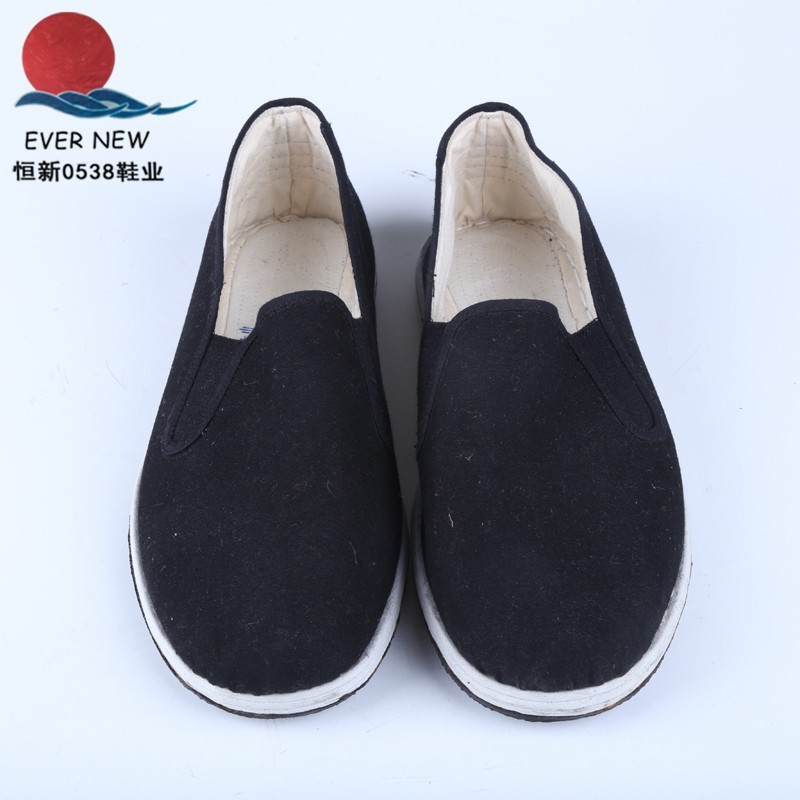 Manufacturer-approved 0538 military-style elastic-top cloth shoes, wear-resistant black work shoes, old Beijing men's casual shoes