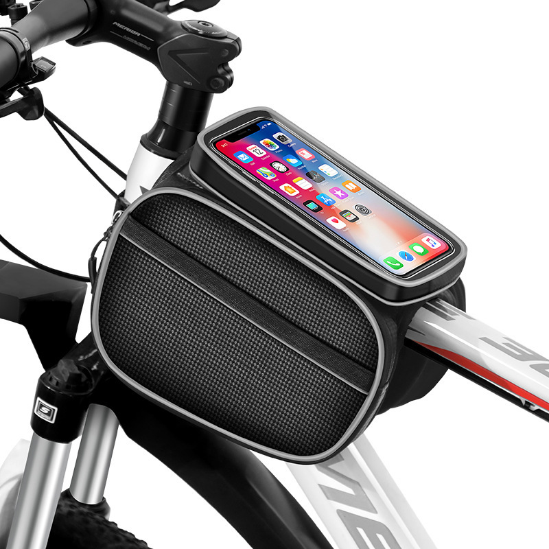 自転車のカバンの前の梁はマウンテンバイクの車を包んで、携帯電話のカバンの上で管理します。|undefined