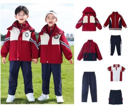 小学生校服春秋款三件套儿童班服红色幼儿园园服一年级运动服套装|undefined