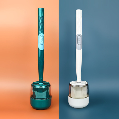 The same model without drilling hydraulic long handle toilet brush wall-mounted liquid filling toilet cleaner bathroom cleaning brush