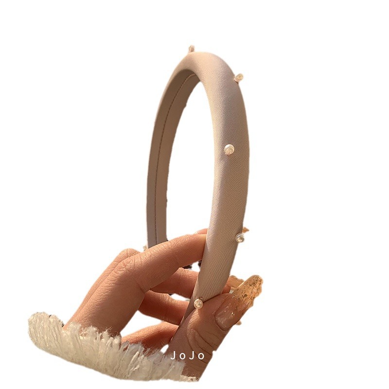 Questa polvere è eccellente ~ elegante fascia per capelli con perle le donne escono per lavarsi il viso semplice forcina fascia coreana accessori per capelli copricapo_voghion.com