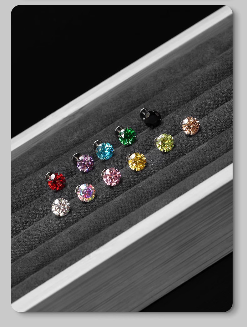 Labret piercing jewelry detail image