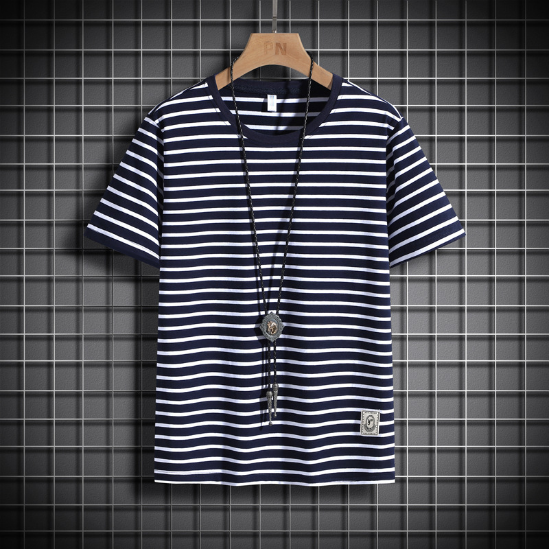Pure Cotton T-Shirt 2022 Trendy Brand New Fat Men's Loose Plus Size Round Neck Solid Color Sports Base Top