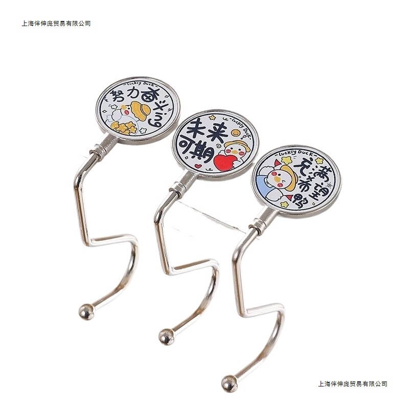 School Bag Hook Student Desk Side Detachable Mobile Anti-Slip Load-Bearing Portable Desk Hanging School Bag Desktop Hook