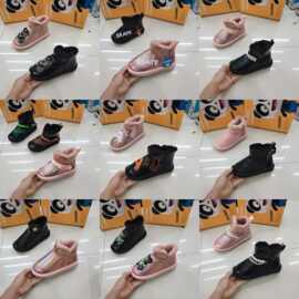 杂款儿童卡通雪地靴学生皮面防水防滑短靴加绒保暖休闲棉鞋批发