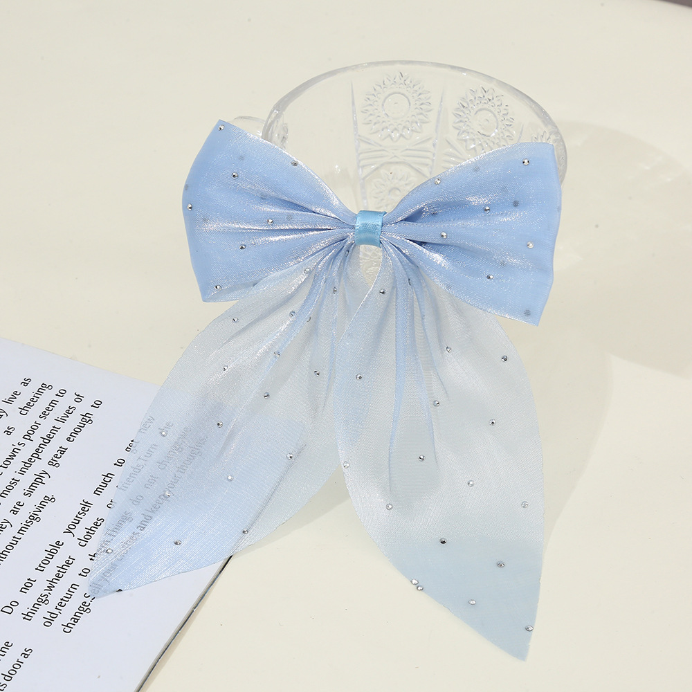 Pequeño viento fragante, gran sauce, punto de plata, cola de golondrina, lazo, accesorios de joyería de bricolaje hechos a mano, accesorios para el cabello de pinza de gasa