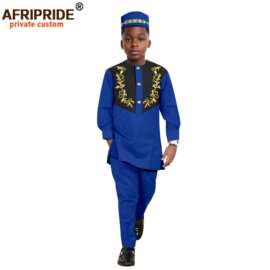 跨境直销非洲印花蜡染全棉儿童 童装四件套 AFRIPRIDE  2446042