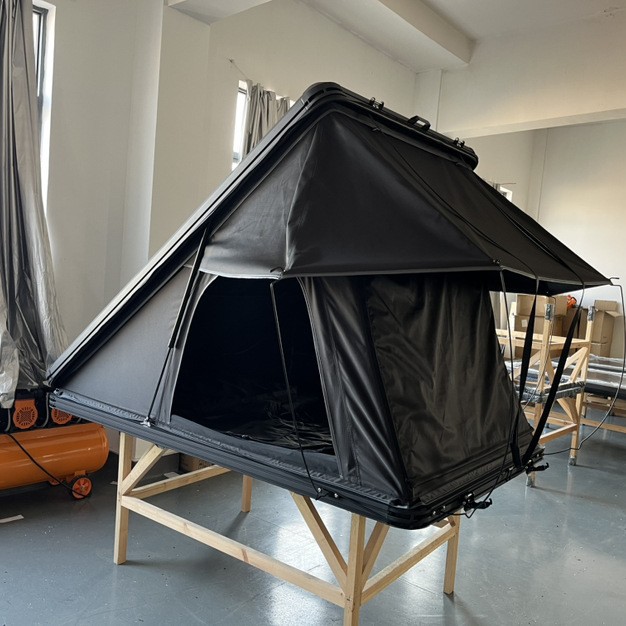 Techo duro de aleación de aluminio de apertura rápida triángulo 4 puntas gran sombreado 5 carpa de techo camping carpa de coche al aire libre