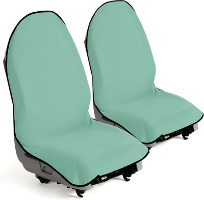 Seat cushion, seat cover | for all seasons, dustproof, waterproof - front-row-mint-green-pair-set
