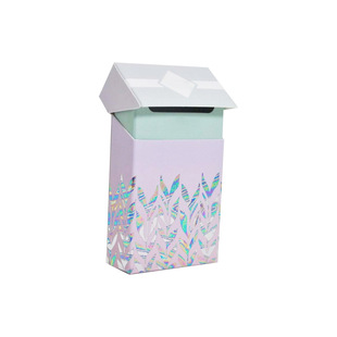 Customized Classic Clamshell Cigarette Box Box Type Twenty-Pack Uv Process Fashionable High-Quality Paper Cigarette Box Printing Wholesale