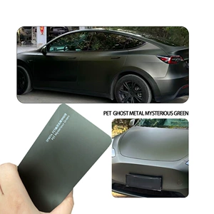 Axxpel PET Avtomobil Rəng Dəyişən Film, Ghost Metallic Sirli Yaşıl