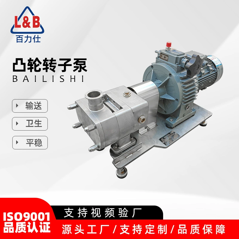 Насос с роторным механизмом из нержавеющей стали, пищевой, для сиропа, соуса, высоковязких жидкостей, санитарный роторный насос