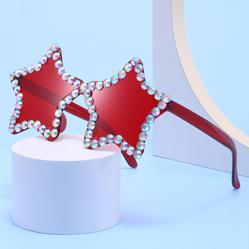 2023新款手工鑲鑽太陽鏡 百搭方框一體片太陽鏡大框米水鑽款墨鏡