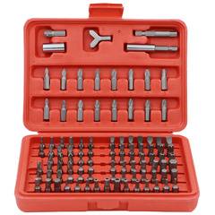 100-piece set of bits, bits, screwdriver adapters, 45# steel metric cross-shaped plum blossom bit set