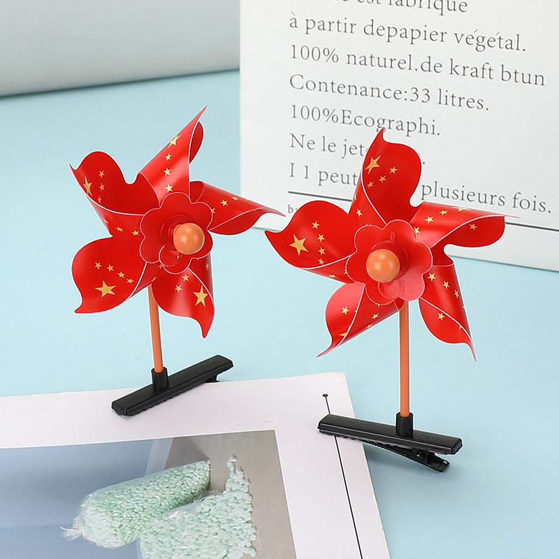 National Day small red flag 11 hot sale five-star red flag hairpin hair band children's love activity small gift National Day small red flag 11 hot sale five-star red flag hairpin hair band children's love activity small gift
