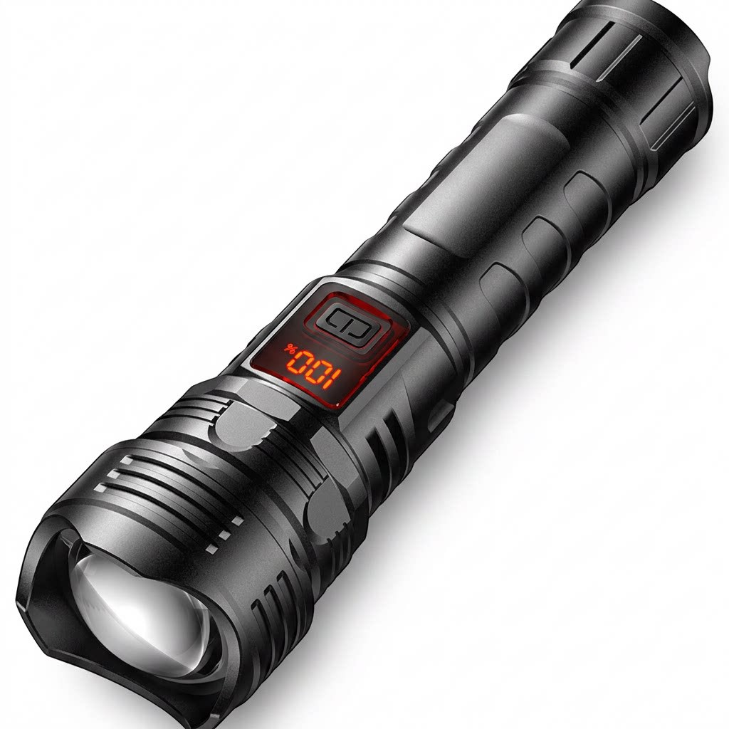 Led Flashlight for Home Use, Strong Light for Outdoor Lighting, Rechargeable, Ultra-Bright, Mini, Portable, Suitable for Children
