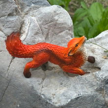 跨境新款小狐狸雕像树脂工艺品摆件花园摆件装饰品桌面小摆件可爱