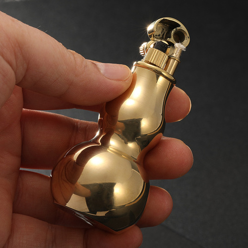 High-quality pure copper creative old-fashioned kerosene grinding wheel trench lighter personalized metal retro birthday gift for men