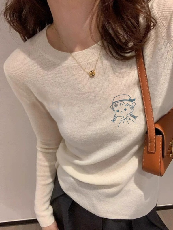 2025新款春季装棉长袖t恤女冬季欧货欧洲站潮牌内搭打底衫上衣|undefined